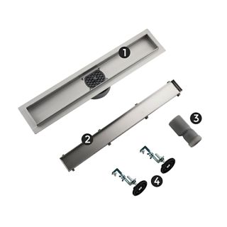 Душевой лоток Gappo G86007-4 60 см сатин